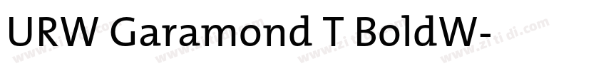 URW Garamond T BoldW字体转换